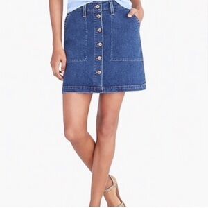 NWT J Crew denim mini skirt